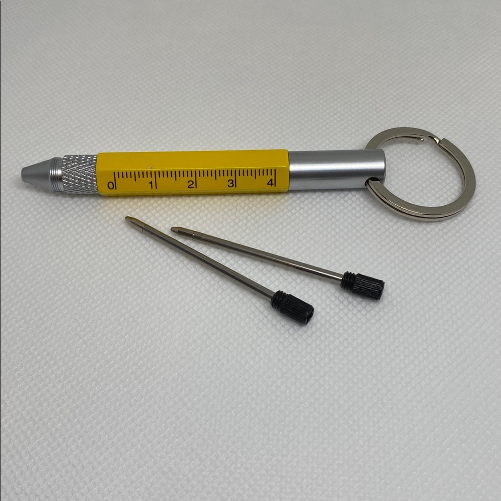 5-in-1 Pocket/Keychain tool~yellow (NEW!) - Picture 2 of 6